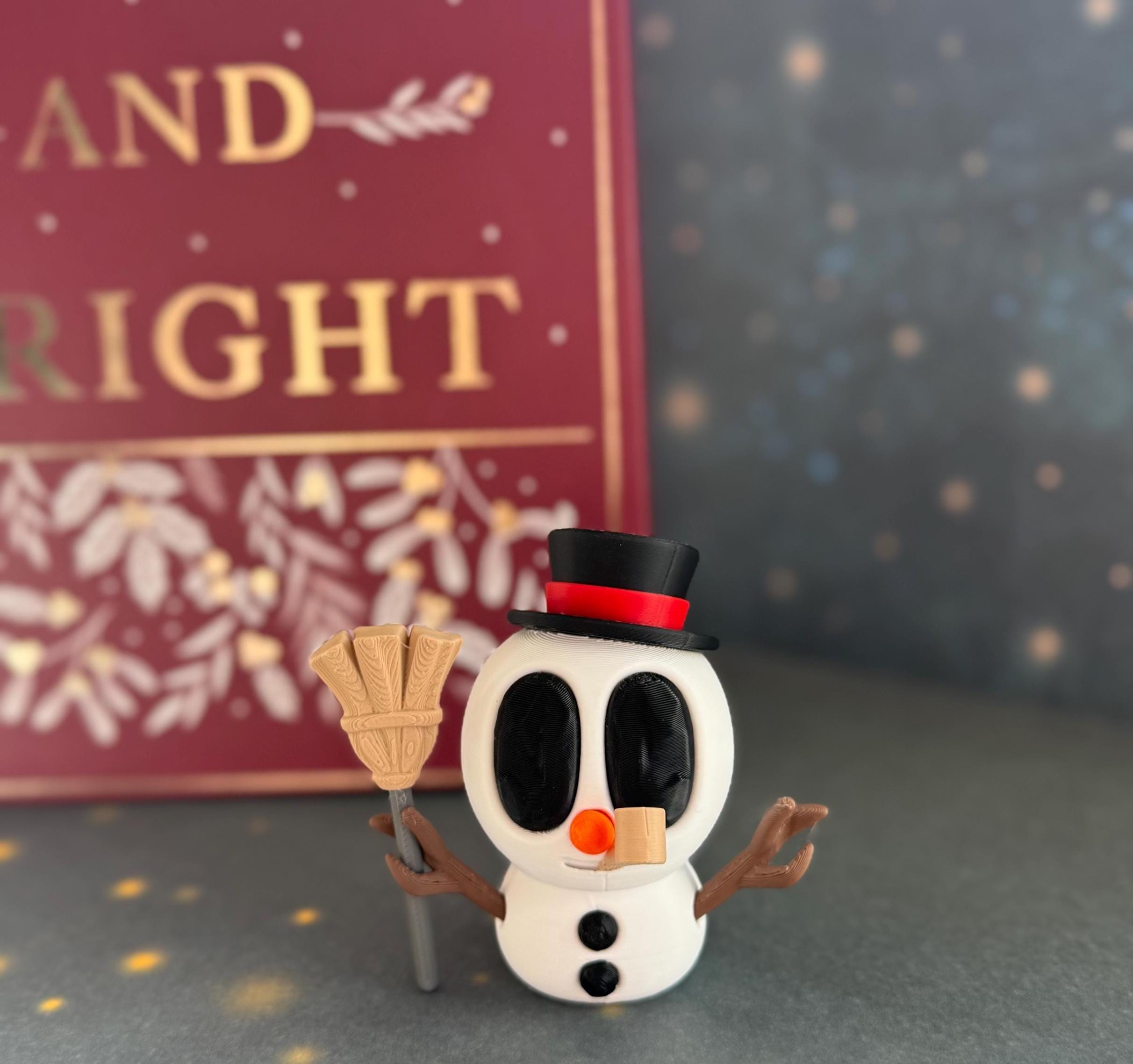 Snowman Figures, 3D Printed, Christmas Snowman, Holiday Decor