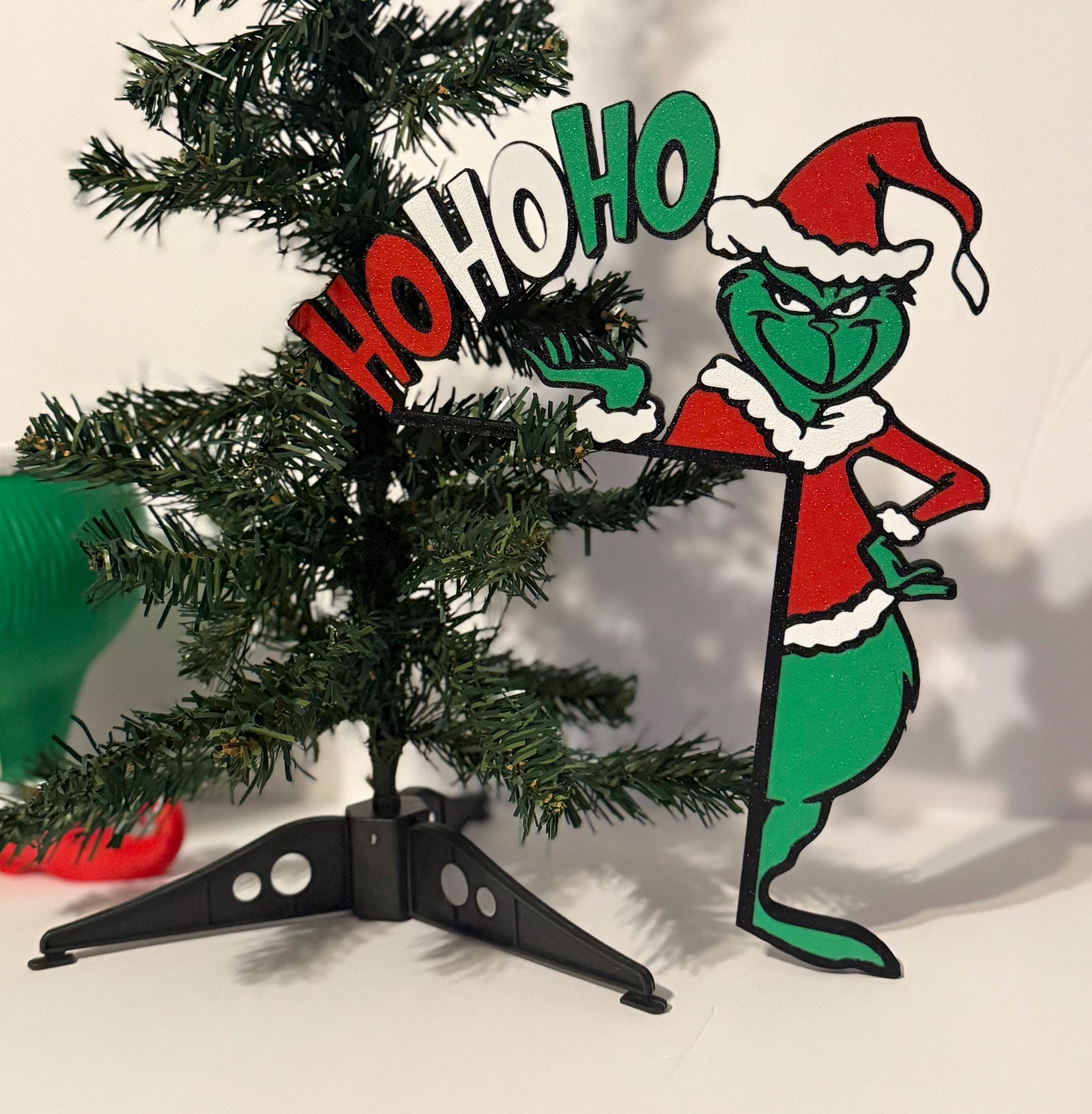 Grinch HoHoHo Door Topper