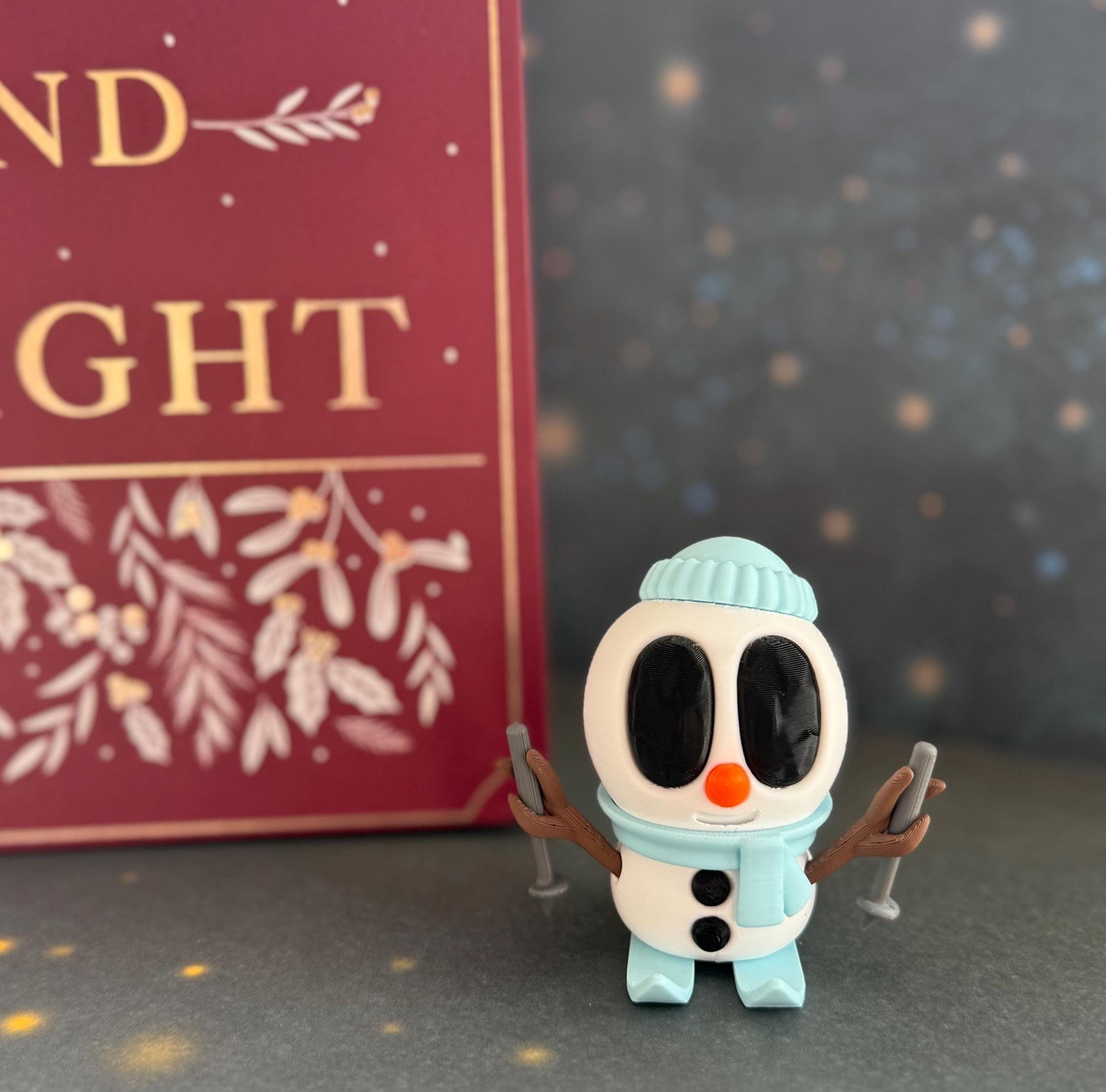 Snowman Figures, 3D Printed, Christmas Snowman, Holiday Decor