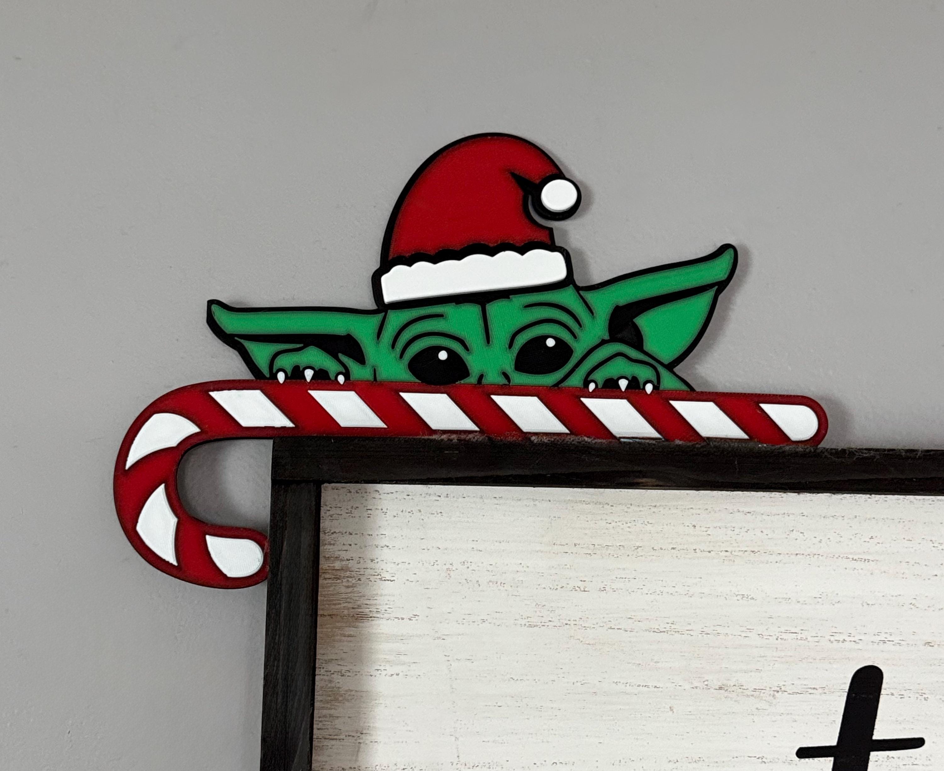 Baby Yoda Door Topper